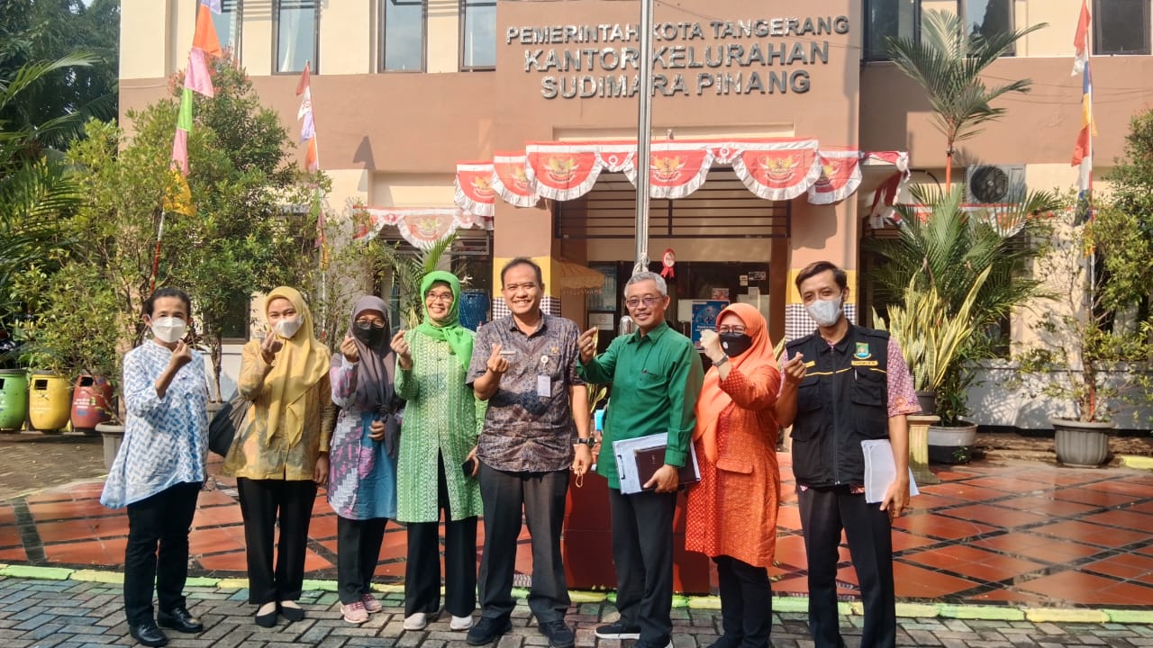 Penilaian FKTS kelurahan Sudimara Pinang oleh Team penilai FKTS Kota Tangerang.